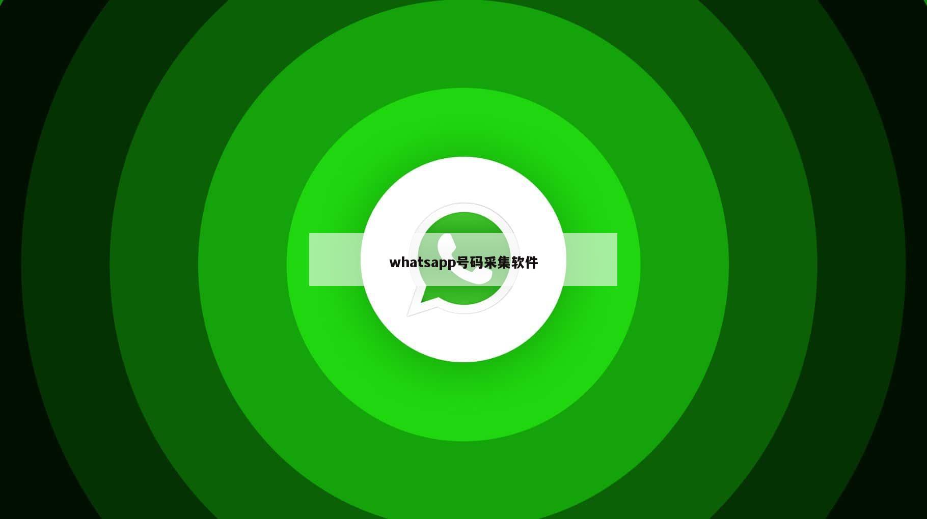 whatsapp号码采集软件